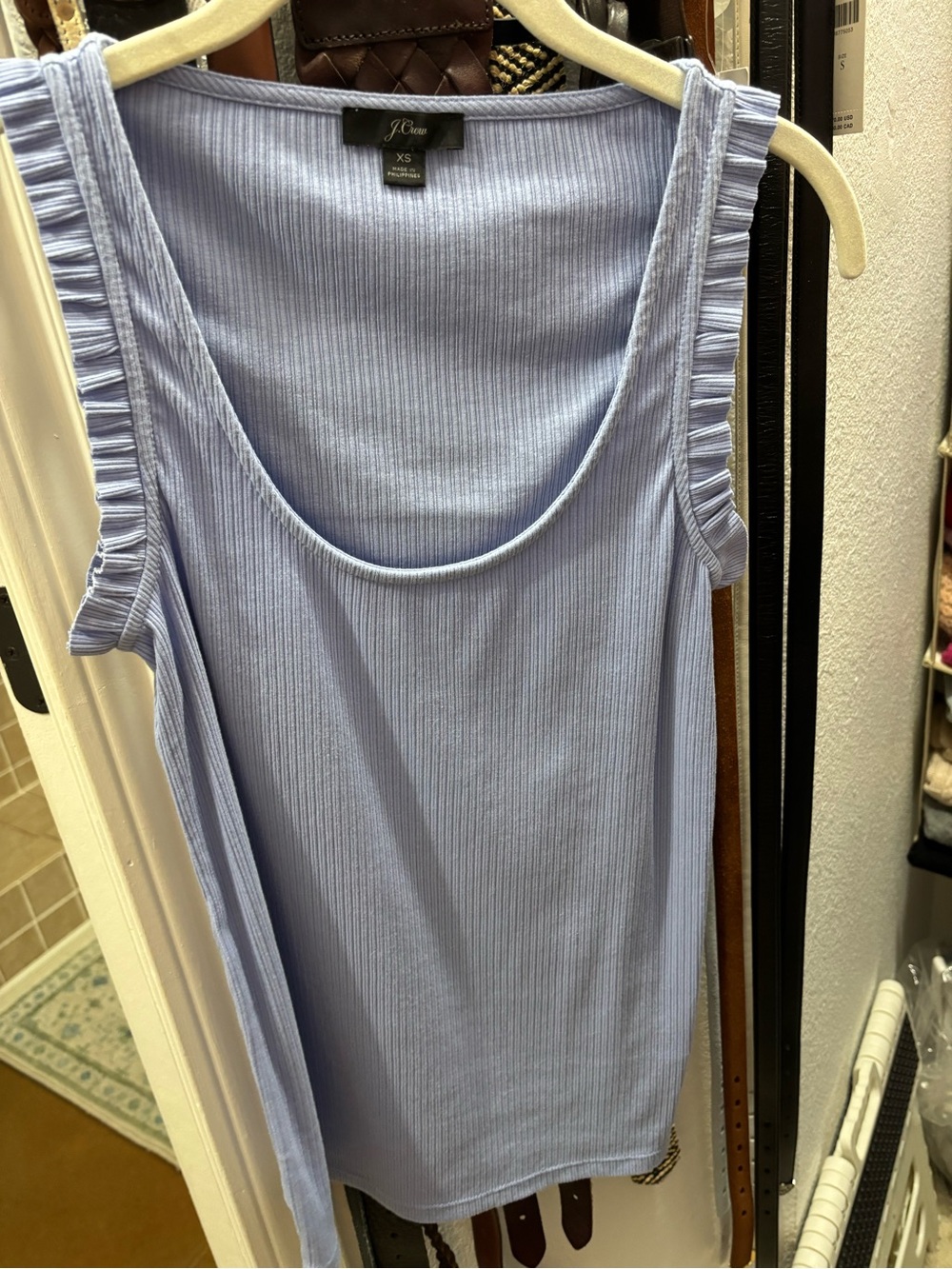 J. Crew Lilac Ribbed Knit Tank Top